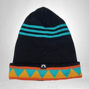 Cirque Mountain Apparel Black & Turquoise Hat Beanie!
